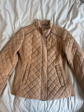 U.S. Polo Assn. Quilted Tan Women's Piped Jacket